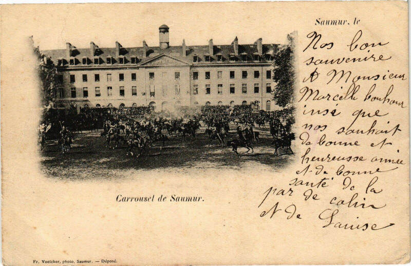 Carte postale ancienne Carrousel de Saumur à Saumur