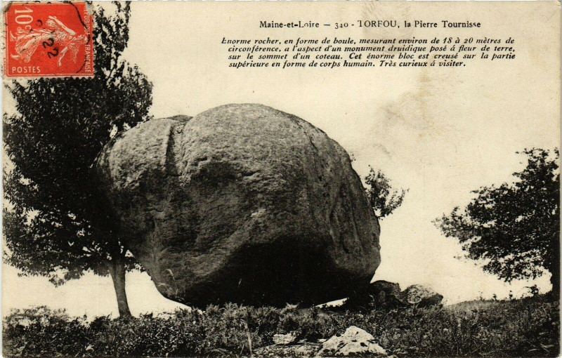 Carte postale ancienne Maine - et - Loire - Torfou la Pierre Tournisse à Loiré