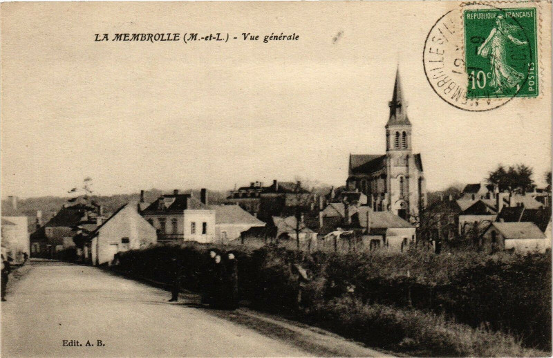 Carte postale ancienne MEMBROLLEs - Vue générale