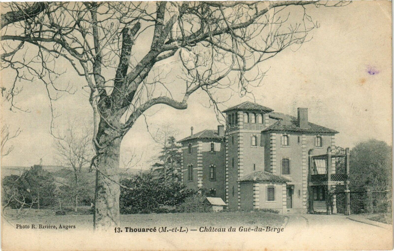 Carte postale ancienne Thouarce - Chateau du Gue-du-Berge