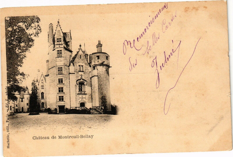 Carte postale ancienne Chateau de Montreuil-Bellay à Montreuil-Bellay