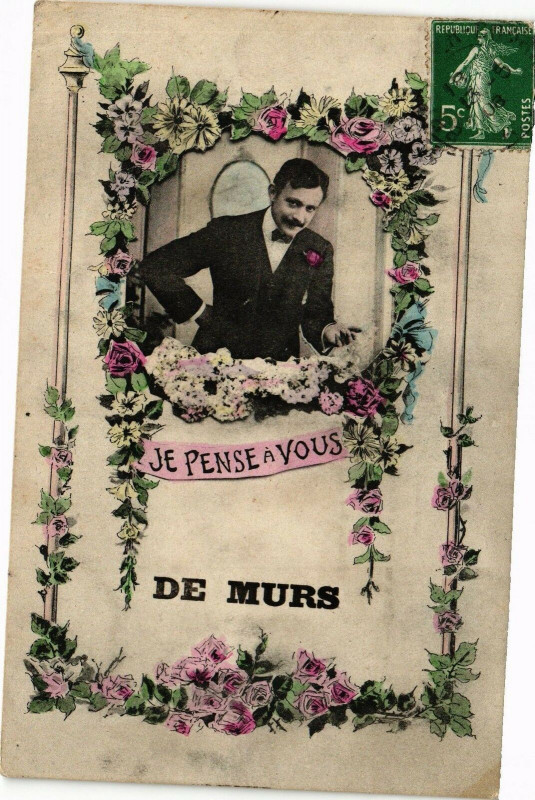 Carte postale ancienne Le Pense a Vous de Murs