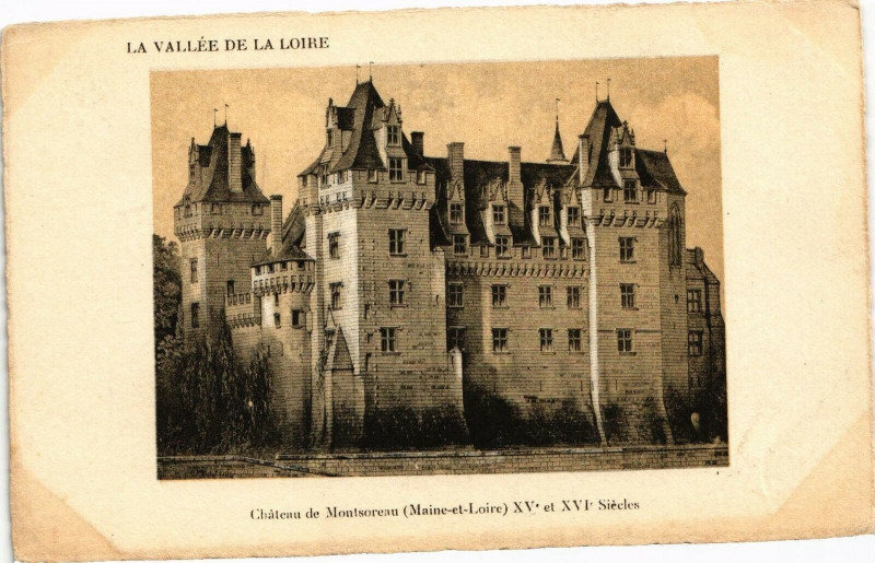 Carte postale ancienne La Vallée de la Loire - Chateau de Montsoreau (Maine-et-Loire) à Loiré