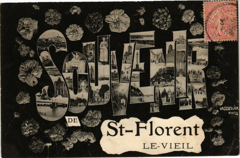 Carte postale ancienne Souvenir de Saint-Florent-le-Vieil
