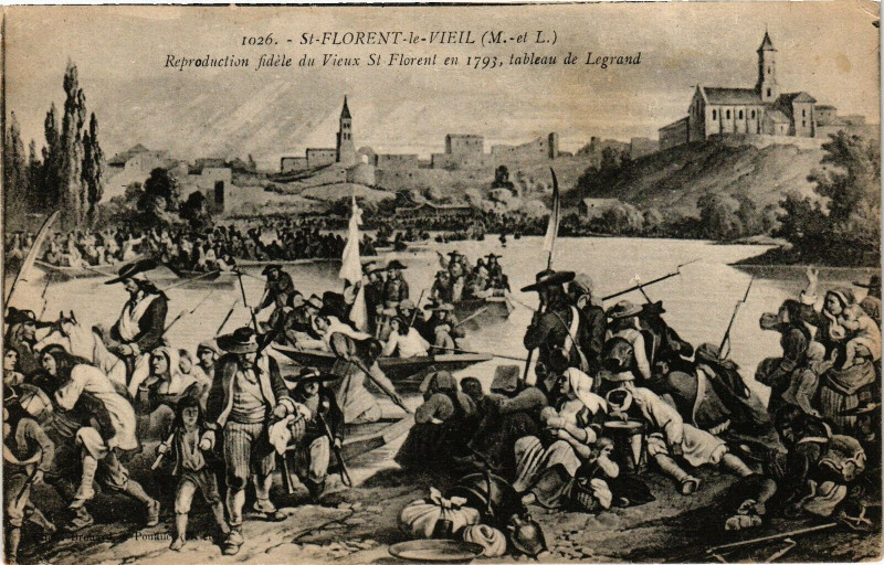 Carte postale ancienne Saint-Florent-le-Vieil - Reproduction fidele du Vieux