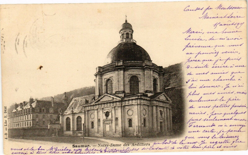 Carte postale ancienne Saumur - N.-D. des Ardilliers à Saumur