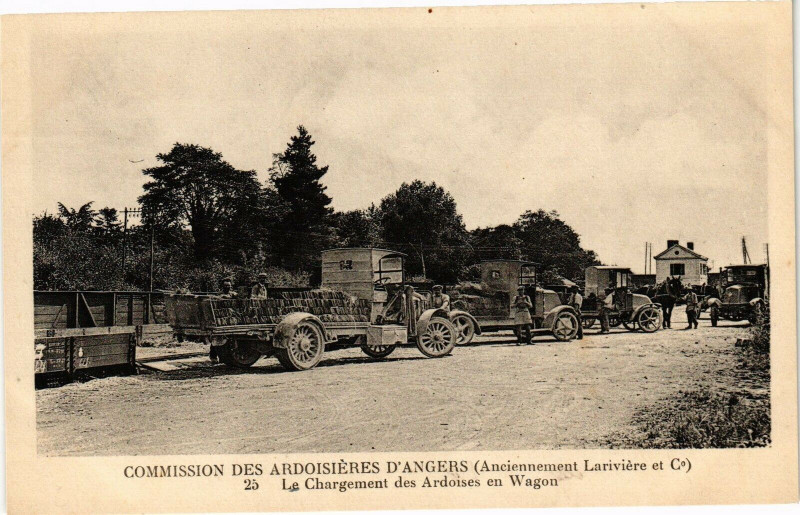 Carte postale ancienne Commission de Ardoisieres d'Angers (Anciennement Lariviere et C) à Angers