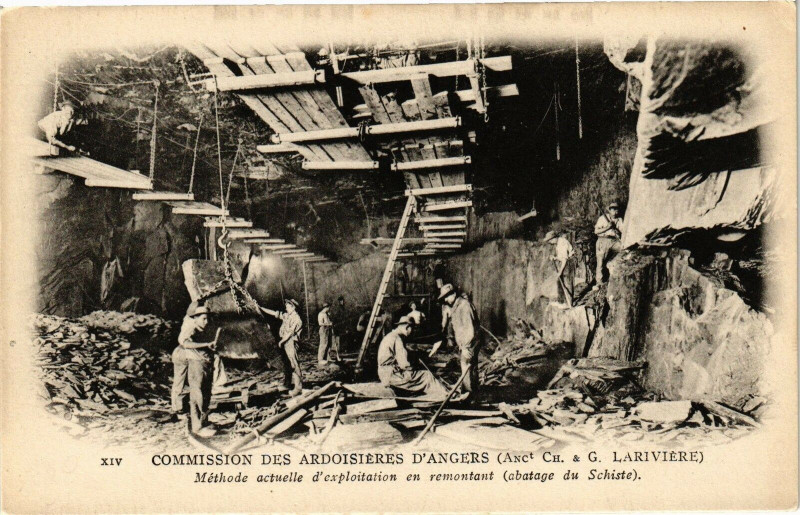 Carte postale ancienne Commission des Ardoisiées d'Angers (Anc.Ch.& G.Laviniere) Methode à Angers