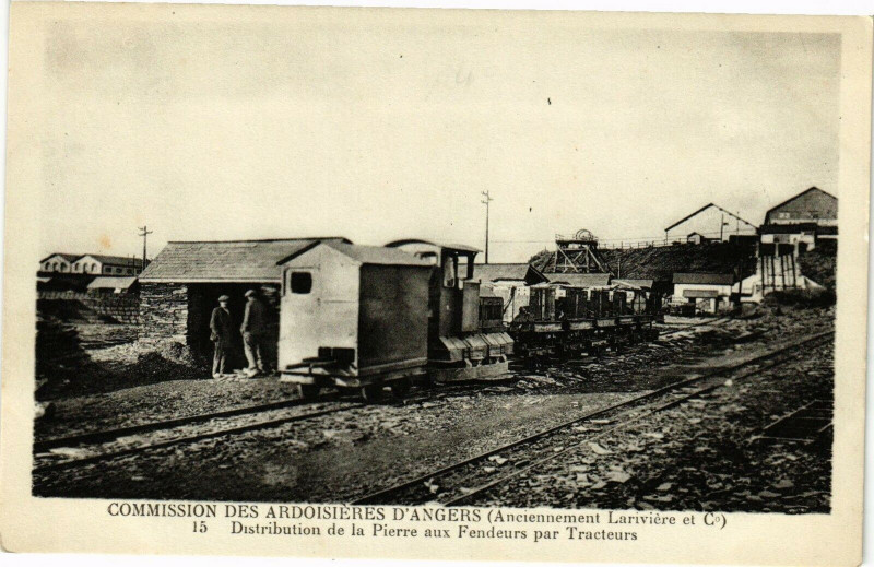 Carte postale ancienne Commission des Ardoisieres d'Angers (Anciennement Lariviere et C) à Angers