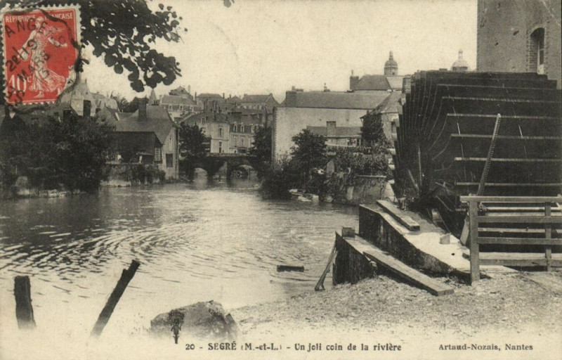 Carte postale ancienne Serge Un joil coin de la riviere