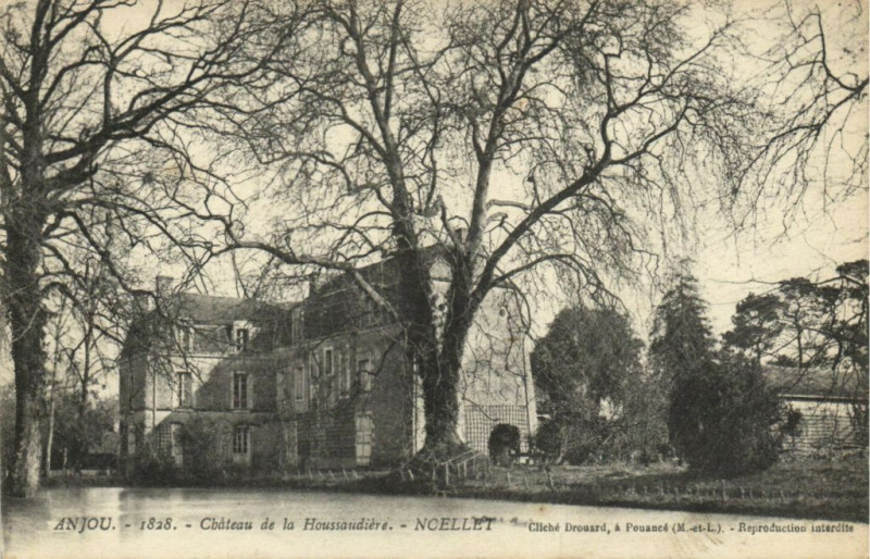 Carte postale ancienne Anjou - 1828. - Chateau de la Haussaudiere - Noellet