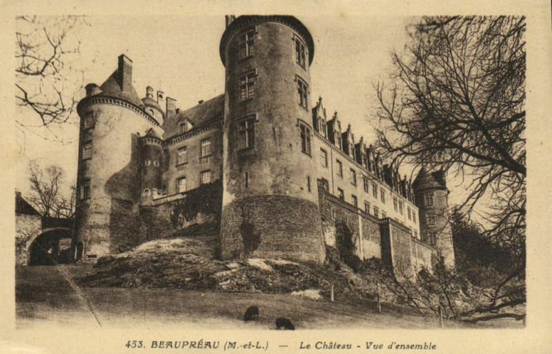 Carte postale ancienne Beaupreau Le Chateau - Vue d'ensemble