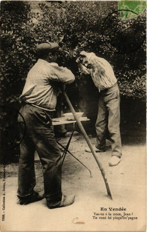 Carte postale ancienne En Vendée - Folklore - Types
