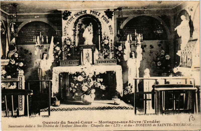 Carte postale ancienne Mortagne-sur-Sevre - Ouvroir du Sacré-Coeur à Mortagne-sur-Sèvre