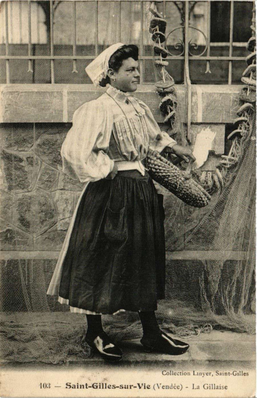 Carte postale ancienne Saint-Gilles-sur-Vie - La Gillaise - Folklore