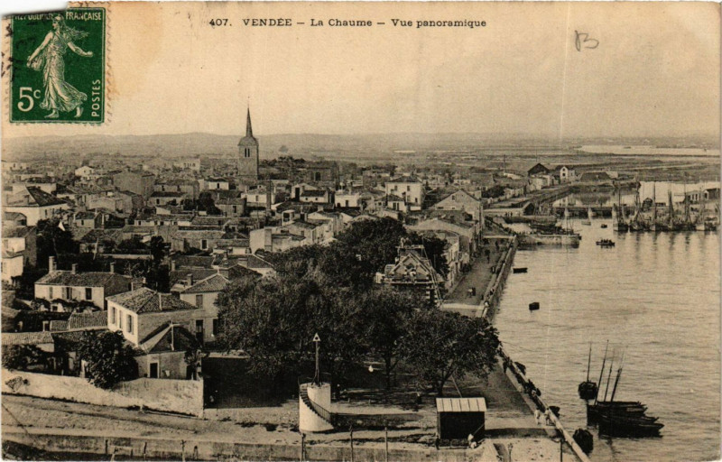 Carte postale ancienne La Chaume - Vue Panoramique