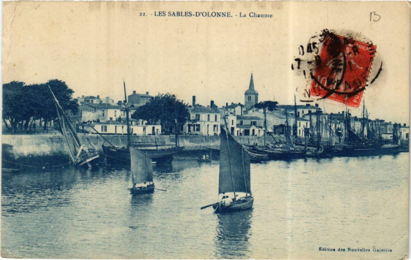 Carte postale ancienne Les Sables-d'Olonne - La Chaume aux Sables-d'Olonne