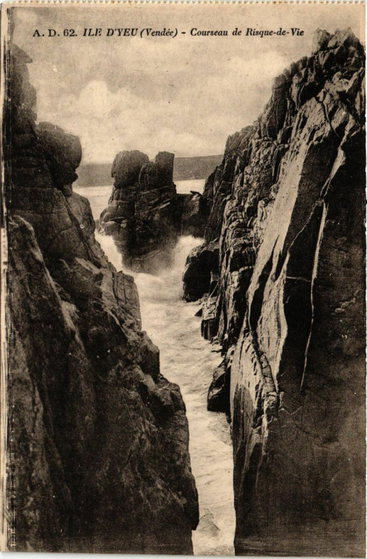Carte postale ancienne Ile-d'Yeu - Courseau de Risque-de-Vie