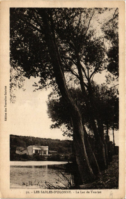 Carte postale ancienne Les Sables-d'Olonne - Le Lac de Tanchet aux Sables-d'Olonne