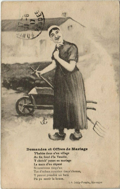 Carte postale ancienne Demandes et Offres de Mariage