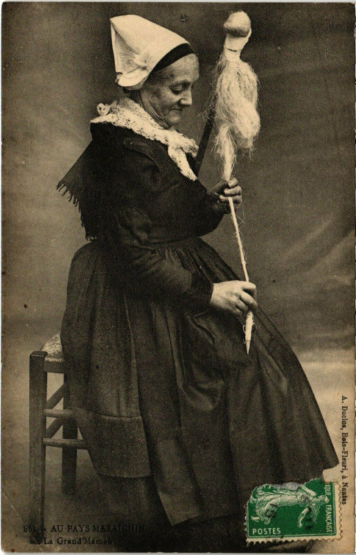 Carte postale ancienne Au pays Maraichin