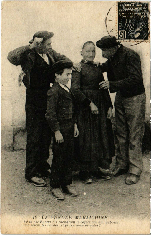 Carte postale ancienne La Vendée Maraichine