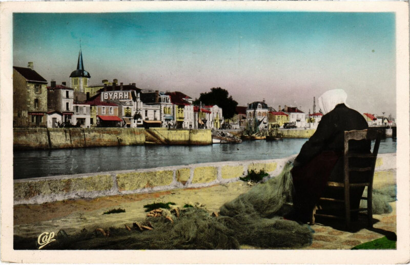 Carte postale ancienne Les Sables-d'Olonne - Le Chenal et la Chaume aux Sables-d'Olonne