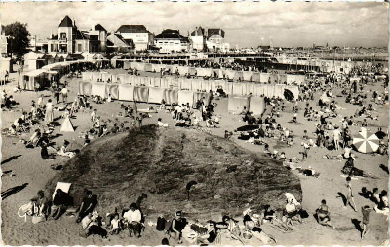 Carte postale ancienne Croix-de-Vie - La Plage