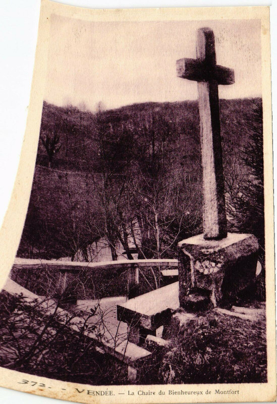 Carte postale ancienne Vendée - La Chaire du Bienheureux de Montfort