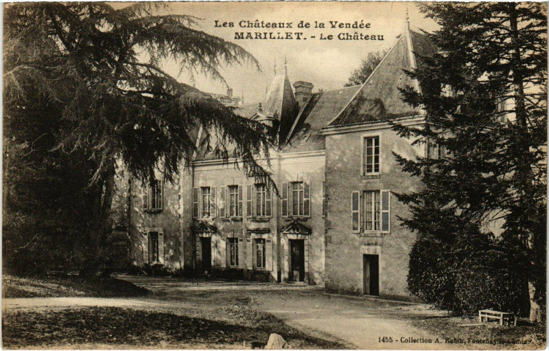 Carte postale ancienne Les Chateaux de la Vendée - Marillet - Le Chateau à Marillet