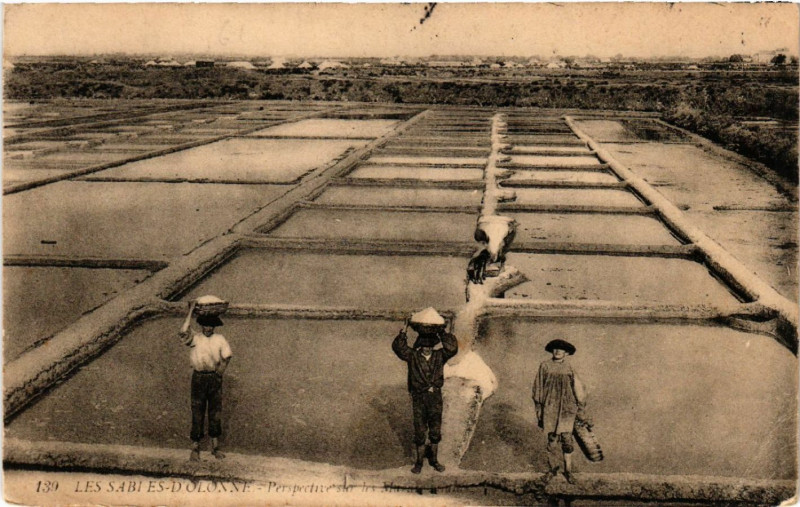 Carte postale ancienne Les Sables-d'Olonne Perspective sur les Murai aux Sables-d'Olonne