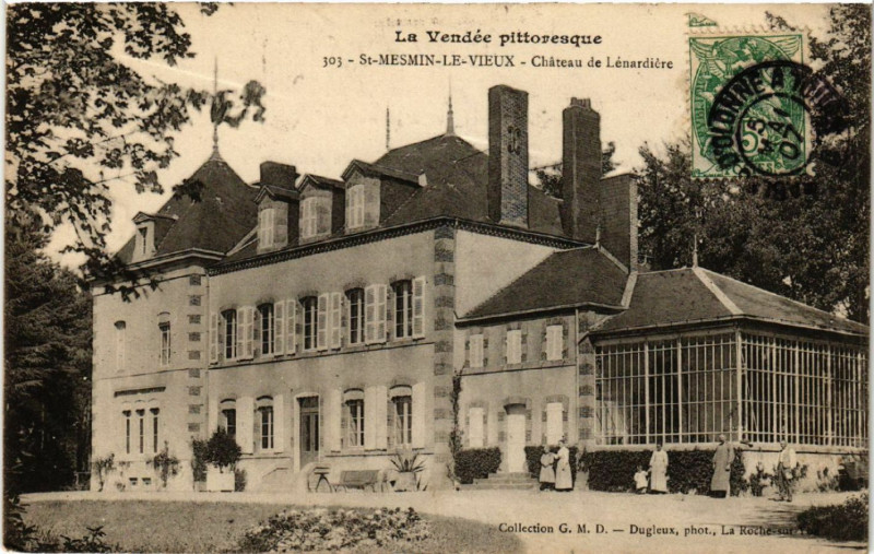 Carte postale ancienne Saint-Mesmin-le-Vieux Chateau de Lenardiere à Saint-Mesmin