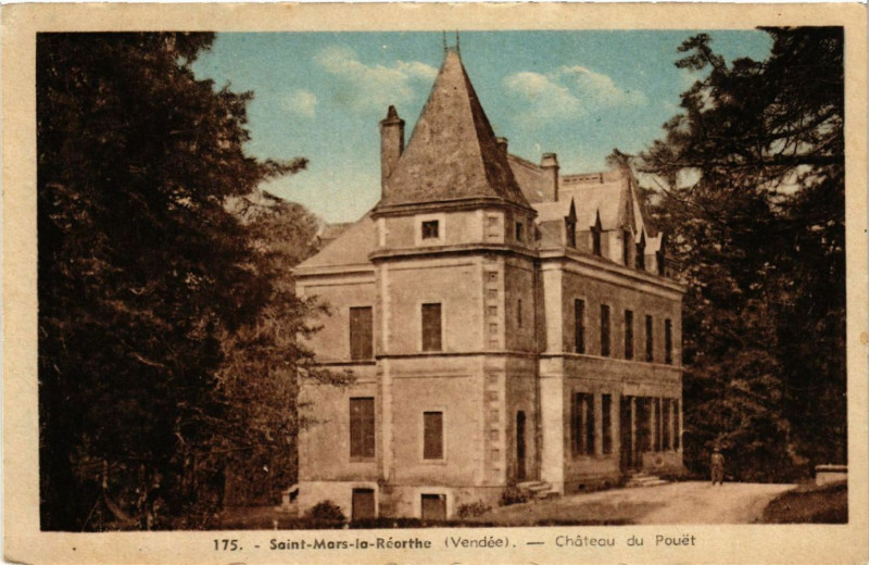 Carte postale ancienne Saint-Mars-le-Reorthe Chateau du Pouet