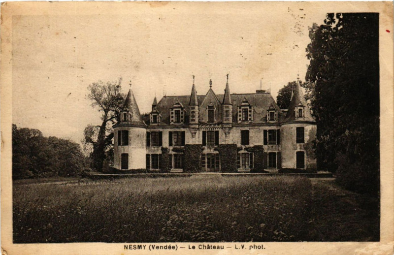 Carte postale ancienne Nesmy Le Chateau à Nesmy