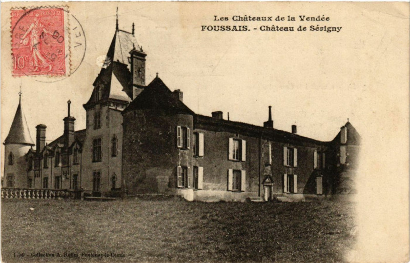 Carte postale ancienne Foussais Chateau de Serigny