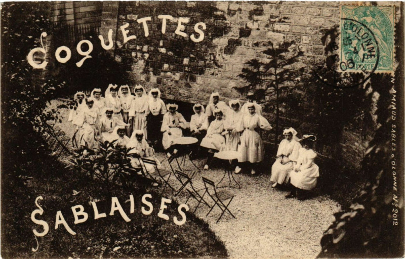 Carte postale ancienne Coquettes - Sablaises