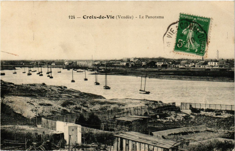 Carte postale ancienne Croix-de-Vie - Le Panorama