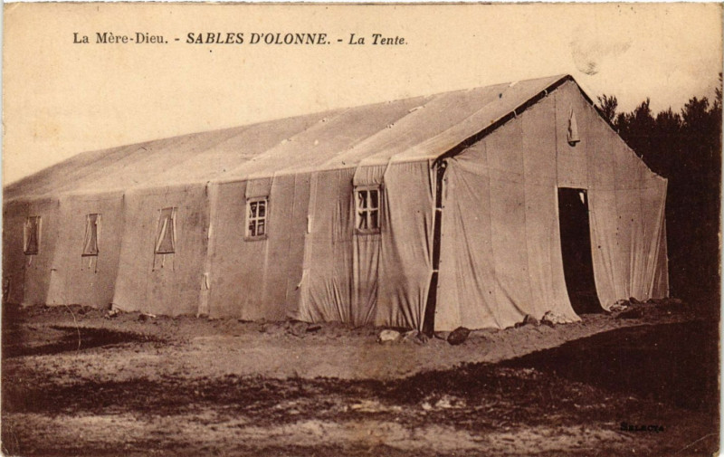 Carte postale ancienne La Mere-Dieu - Sables d'Olonne - La Tente