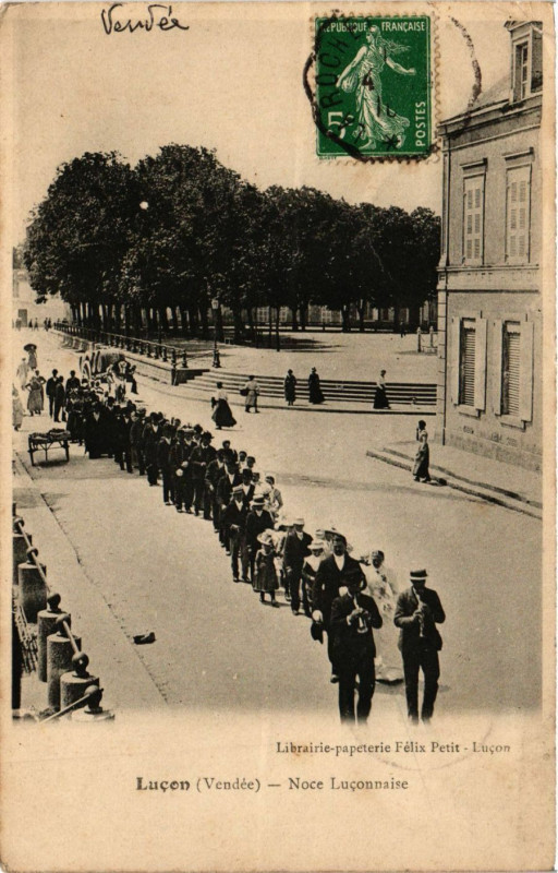 Carte postale ancienne Lucon - Noce LUCONnaise à Luçon