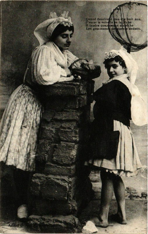 Carte postale ancienne Quand fleurricost mes du huit ans