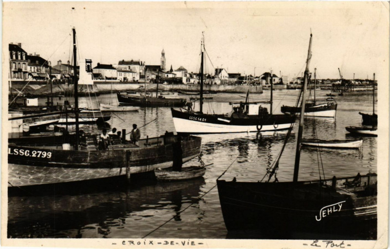 Carte postale ancienne Port de Croix-de-Vie