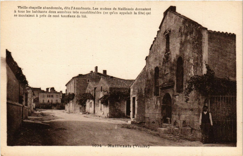 Carte postale ancienne Maillezais à Maillezais
