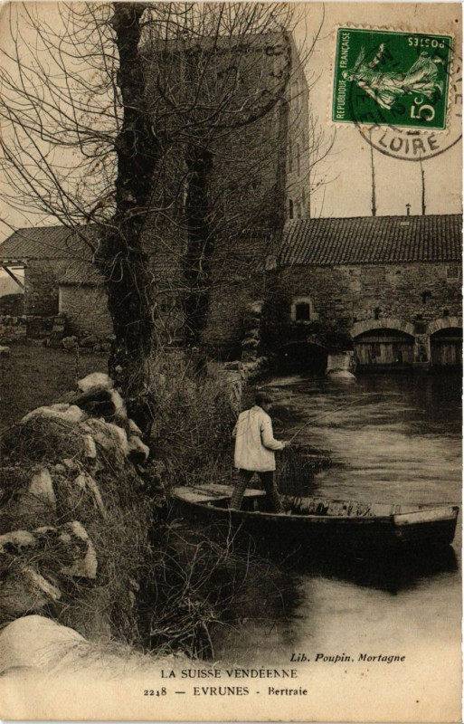 Carte postale ancienne La Suisse Vendéenne - Evrunes - Bertaie