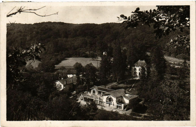 Carte postale ancienne Foret de Mervent - Pierre Brune. Les Hotels. à Mervent