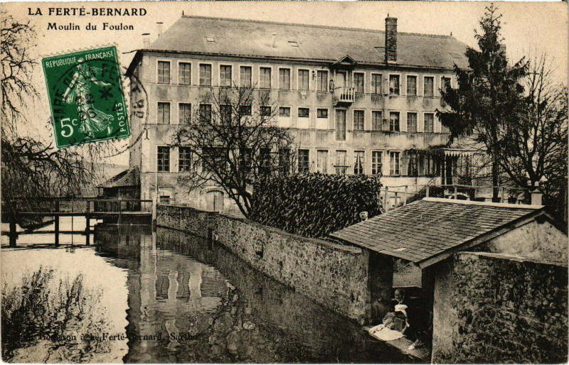 Carte postale ancienne La Ferte-Bernard - Moulin du Foulon à La Ferté-Bernard