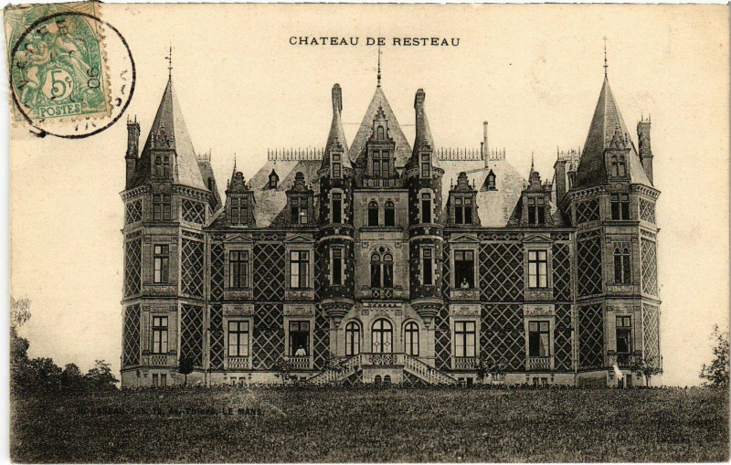 Carte postale ancienne Chateau de Resteau
