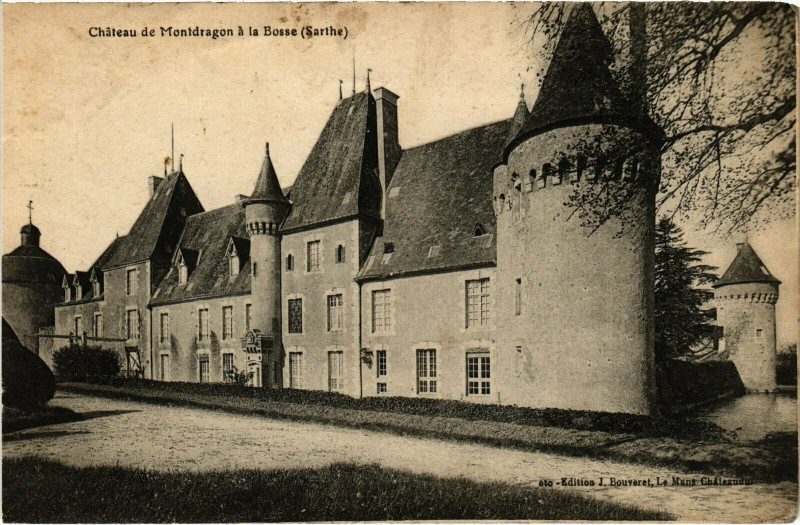 Carte postale ancienne Chateau de Montdragon a la Bosse à La Bosse