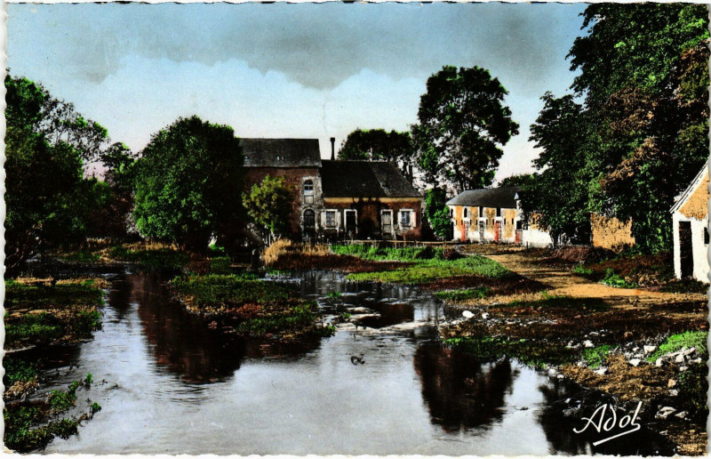 Carte postale ancienne Loue - La Végre au Moulin de Coulennes à Loué