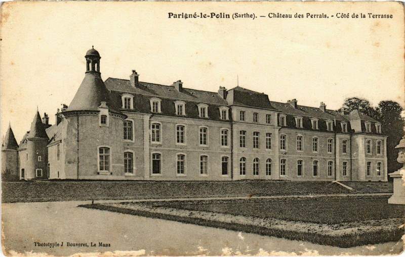 Carte postale ancienne Parigné-le-Polin - Chateau des Perrais à Parigné-le-Pôlin