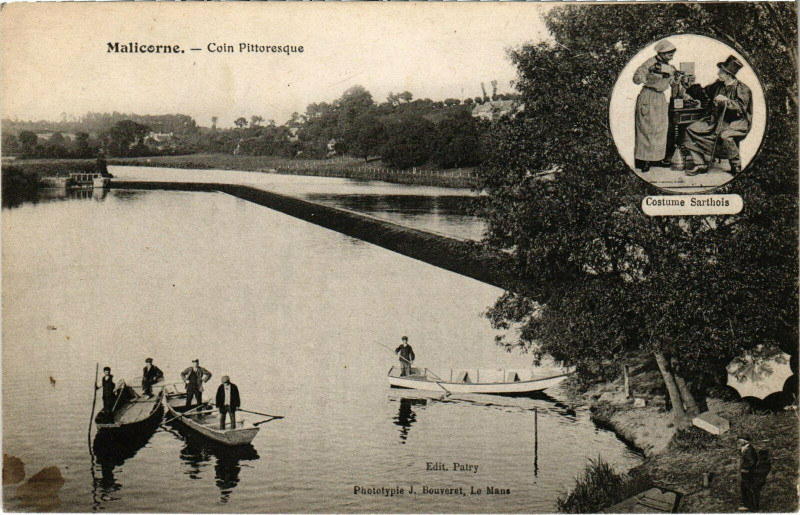 Carte postale ancienne Malicorne - Coin Pittoresque